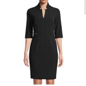 TAHARI Arthur S. Levine Notch Neck Lined Dress  (almost new)